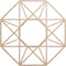 Ekena Millwork Guardian Wood Fretwork Pierced Ceiling Medallion, Alder, 18"OD x 7"ID x 3/8"T CMWP18X18X0375GDAL - alternate 1